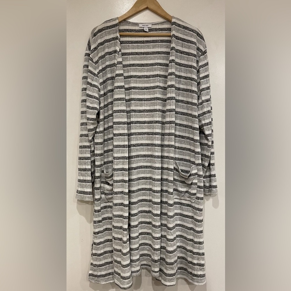 Women's Nine West Marled Rib Knit Duster Cardigan